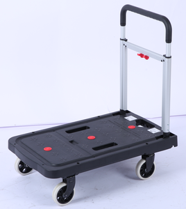 Chariot de manutention industriel pliable avec roulettes silencieuses à quatre roues en alliage d'aluminium pour le transport et le stockage - Product Image 1