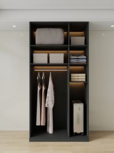 Usine Chinoise Vente Chaude De Luxe Armoires Meubles De Chambre À Coucher En Bois Ménage Chambre Armoire Combinaison Libre Armoire - Product Image 6