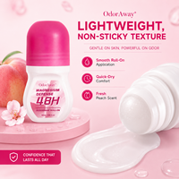 Déodorant Roll-on Personnalisé avec Logo, Défense au Magnésium, Parfum Pêche, Certifié Halal, Sans Aluminium, Déodorant Naturel en Stick pour Femmes