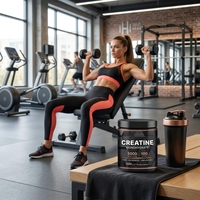 Créatine monohydratée personnalisée, compléments de marque privée pour adultes, renforce les muscles, récupération énergétique, nutrition sportive