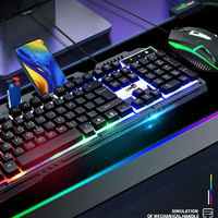 Clavier et souris de jeu personnalisés Klavye Gamer mécanique en métal