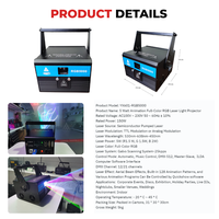 Projecteur laser d'animation et de dessin pour mapping de cubes laser avec contrôle DMX512 et ILDA couleur RGB/RGBW, contrôle par application, IP33 pour l'écriture