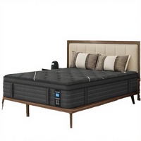Matelas de massage convertible moderne pour hôtel, en boîte, tailles simple, double et queen, avec ressorts ensachés et mousse à mémoire de forme en gel, vente en gros