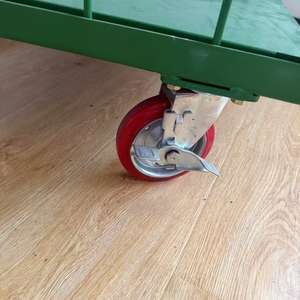 जापानी शैली भारी शुल्क पाउडर लेपित स्टील रोल कंटेनर ट्रॉली कंटेनर ट्रॉली फोल्डेबल स्टैकयोग्य डिजाइन गोदाम के लिए - Product Image 6