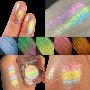 พาเลทอายแชโดว์เนื้อฝุ่นอัดแข็ง HKH ติดทนนาน กันน้ำ สีมัลติโครม เปลี่ยนสีได้ พร้อมประกายชิมเมอร์ สำหรับผิวสีเข้ม - Product Image 3