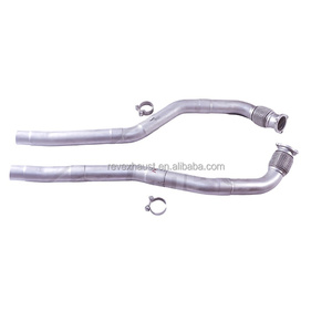 Compatible avec Porsche Macan <span class=keywords><strong>S</strong></span> Turbo 3.0T 3.6T <span class=keywords><strong>B5</strong></span> 2013-2017, tuyau d'échappement avant en acier inoxydable 304, silencieux - Product Image 3