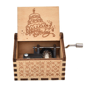 <span class=keywords><strong>Tema</strong></span> regalo per auguri di compleanno in legno a manovella a mano popolare all'ingrosso - Product Image 6
