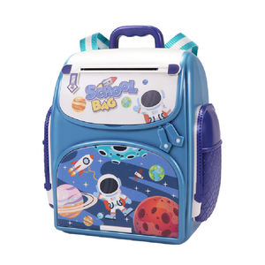 Hucha de regalo para niños con dibujos animados, máquina enrolladora segura con contraseña, hucha de cajero automático, mochila de plástico portátil para niños - Product Image 6
