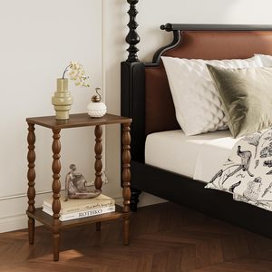 <span class=keywords><strong>Mesa</strong></span> <span class=keywords><strong>Auxiliar</strong></span> de <span class=keywords><strong>Madera</strong></span>, Rectangular, Ideal para Sala de Estar, Dormitorio o Espacios Pequeños, Decorativa - Product Image 6