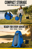 Cabine de toilette portable pliable, cabine de change pop-up, tente d'intimité, tente de douche de camping imperméable pour l'extérieur