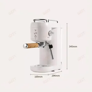 Heim-Büro-Verwendung Kaffeemaschine italienisch elektrische halbautomatische Tropfkaffeemaschine 1000 ml Wassertank Haushalt Kaffeemaschine