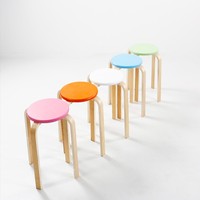 Tabouret en bois au design minimaliste moderne, réglable, chaise de salle à manger de style européen, mobilier d'intérieur pour la maison