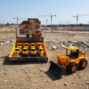 โมเดลรถบรรทุกก่อสร้าง ชุด 8 ชิ้น 13x7x7 ซม. สำหรับเด็กอายุ 3 ปีขึ้นไป - Product Image 3