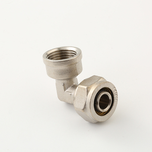 Raccord coudé femelle en laiton nickelé anti-corrosion à compression pour tuyauterie ALPEX – Vente en gros - Product Image 3