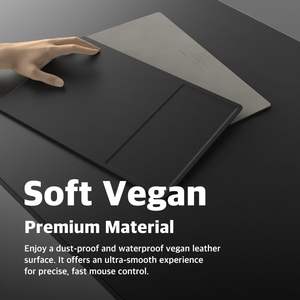 Alfombrilla de Carga Inalámbrica para Ratón de PC y Portátil, Accesorio de Oficina de Cuero PU de Carga Rápida, Gran Venta - Product Image 3