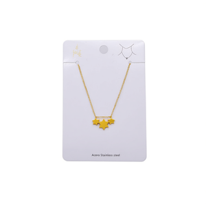 Collier en acier inoxydable avec pendentif étoile en encre, plaqué or, tendance, unisexe, cadeau, charme - Product Image 1