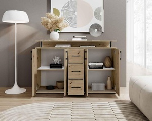 Cassettiera per Ingresso, Cassettiera con 4 Ante in Truciolato per Soggiorno e Camera <span class=keywords><strong>da</strong></span> Letto - Product Image 3