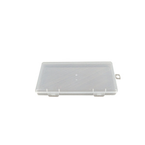 Transparent Plastic <b>Storage</b> <b>Box</b> Rectangle 14.8x7.9x1.7cm Double Clasp Office Organizer PP <b>Material</b> - Product Image 5