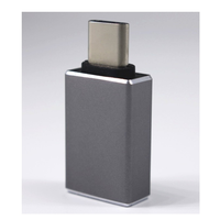 Adaptor USB Type-C USB 3.0 dari Aluminium Alloy, Konverter OTG untuk Smartphone dan Laptop, Pengisian Cepat, Dilengkapi Pelindung Kabel, untuk Perangkat Mobile