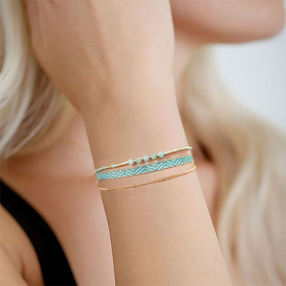 Bracciale da donna con perline in ceramica fatte a mano, fascino alla moda, rorno alle forze, regalo di gioielli, # 1253  36