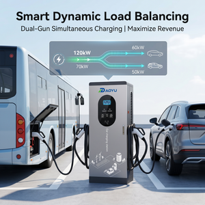 Station de recharge rapide pour véhicules électriques professionnelle 800*800 120 kW DC, double connecteur, facturation intelligente OCPP, EVSE pour les entreprises de recharge commerciale - Product Image 3