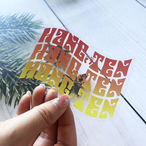 Etiqueta adhesiva transparente impermeable con logotipo personalizado, pegatina de vinilo transparente, Pegatinas transparentes redondas para botellas - Product Image 6