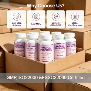 Cápsulas Probióticas para Mujeres de Marca Privada OEM ODM, Fórmula Personalizada, Suplemento para la Salud Vaginal y Urinaria, 6B CFU, Vegano, Sin Gluten - Product Image 5