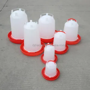 Broiler farm 1-14L manual chicken water drinker poultry feeder and drinker