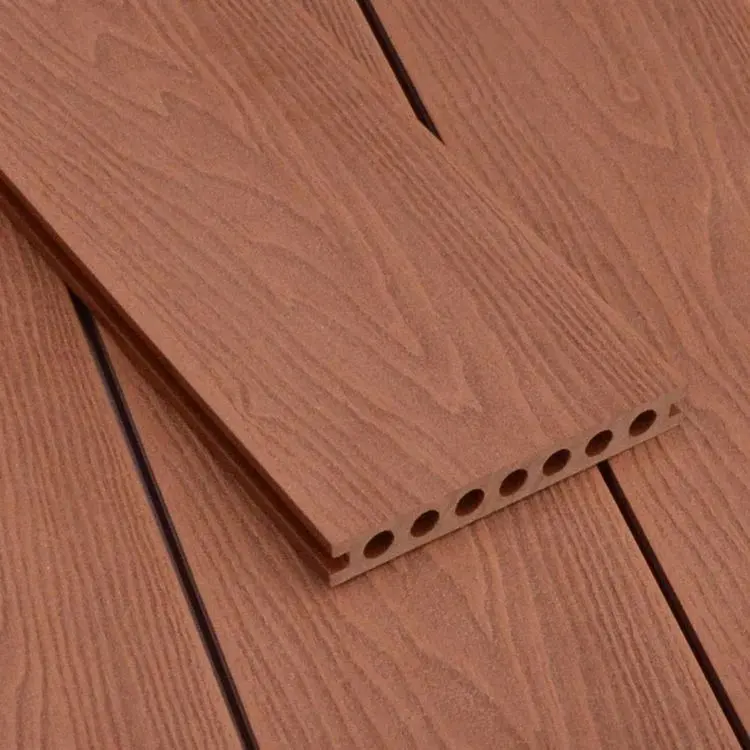 Factory Direct Good Price Extruded Wood Plastic Composite Decking Wholesale UV Waterproof WPC Decksing