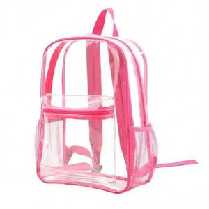 Popular Women and Men School Bag PVC Transparent Mesh <b>Backpack</b> <b>Clear</b> Fashion Outdoor Travel Storage <b>Backpack</b> - Product Image 5
