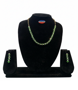 Conjunto de Collar y Aretes de Acero Inoxidable Vintage para Mujer, Diseño Elegante y Brillante, Ideal para Bodas y Fiestas - Product Image 6