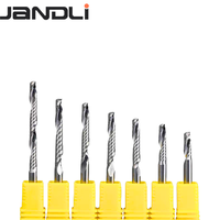 Fraise à queue professionnelle de haute qualité JANDLI en carbure de tungstène à une dent, angle de hélice de 15 degrés, pour le fraisage du métal