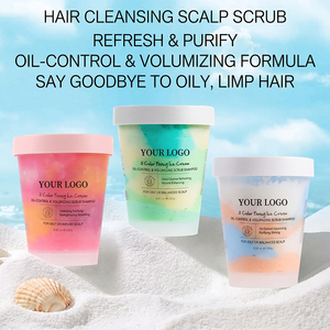 <span class=keywords><strong>Shampooing</strong></span> exfoliant pour cuir chevelu au sel marin, forme crème glacée, 3 couleurs, antipelliculaire, soin des cuirs chevelus gras, marque privée OEM - Product Image 3