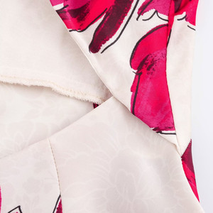 Vêtements pour femmes MYST&ZA, nouvelle mode été 2024, <span class=keywords><strong>robe</strong></span> mi-longue à bretelles en satin texturé à imprimé floral, <span class=keywords><strong>dos</strong></span> <span class=keywords><strong>nu</strong></span>, 8493150 - Product Image 4