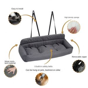 Cama de Transporte para Mascotas Grandes, Cama para Perros para Asiento Trasero de Coche, Cama Móvil y Desmontable para Perros, Cama de Viaje para Perros - Product Image 4
