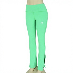 Customized Sports Yoga <b>Leggings</b> High Waist Four-Way Stretch Anti-Bacterial Quick Dry Lightweight Breathable Elastic Waist Solid - Product Image 1