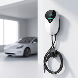 Chargeur mural pour véhicules électriques 7 kW Type 2 avec écran LCD 32A, chargeur mural de base pour la maison pour véhicules électriques - Product Image 4