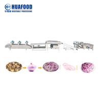 Fruit- en groentewas-, blancheer- en luchtdroogmachine, chips-/gedroogd fruitverwerkingslijn