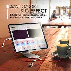 प्रकार c से 3.5 मिमी हिफी डाएक ऑडियो एडाप्टर केबल जैक डोंगल ऑडियो एडाप्टर इयरफ़ोन के साथ ऑडियो एडाप्टर इयरफ़ोन USB-C - Product Image 3