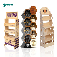Support d'affichage de produits en bois sur mesure pour magasin, présentoir de produits personnalisé, unité d'affichage de marque sur pied pour la vente au détail