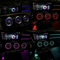 Kit d'éclairage d'ambiance 5 pièces pour Mercedes BENZ a W177 CLA W118 B W247 |   Éclairage d'ambiance à turbine avec écran de contrôle 64 couleurs