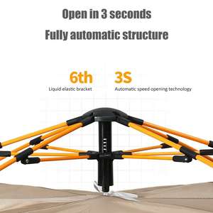 Tenda da Campeggio Ultraleggera per Famiglie con Telo Antipioggia, Facile da Montare, per Campeggio e Spiaggia - Product Image 5