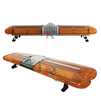 120 cm 47 pouces 216 Watt flic voiture Top lumière Ambulance véhicule rouge bleu clignotant avertissement d'urgence barre lumineuse avec haut-parleur sirène d'alarme