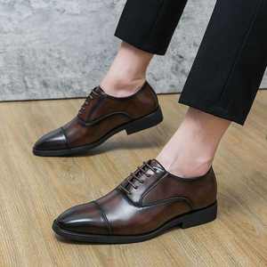 Zapatos Oxford de cuero de lujo para hombre de alta calidad en un nuevo estilo - ideales para ocasiones formales de negocios - Product Image 4