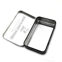 Mini boîte rectangulaire à charnière imprimée personnalisée, boîte en fer blanc Offre Spéciale pour bracelet à lacets, breloque, emballage de bijoux