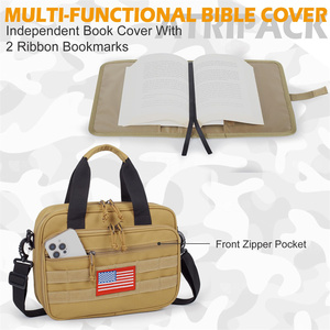 Chiến Thuật Kinh Thánh Lớn Bìa Cho Nam Giới Hai Lớp Kinh Thánh Túi Với Có Thể Tháo Rời Cuốn Sách Mang Trường Hợp Nhà Thờ Trường Hợp Với Xử Lý - Product Image 4