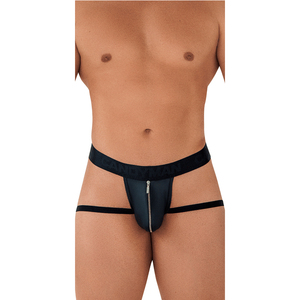PATON FACTORY PERSONNALISÉ Sexy Hommes Faux <span class=keywords><strong>Cuir</strong></span> Strings Jockstrap Lingerie Avec Zip Fetish Underwear Tangas Slip Homme - Product Image 3