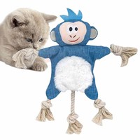 2025 nouveau gros singe tigre lapin forme en peluche jouets pour animaux de compagnie corde noeuds froissé grinçant chien jouet à mâcher