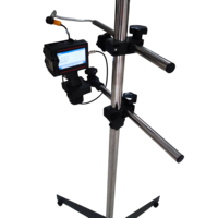 Imprimante jet d'encre TIJ industrielle manuelle 25,4 mm pour codage par lots de codes QR, machine continue pour boîtes en carton souple