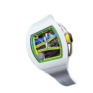 นาฬิกาข้อมือผู้ชาย YRM61-01 เซรามิกสีขาว ขนาด 51 มม. * 42 มม. * 15 มม. พร้อมกลไกอัตโนมัติแบบปรับแต่งได้ - Product Image 2